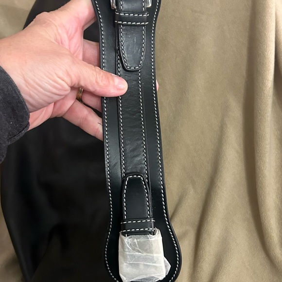 Tess Loriani, Milano New Leather & Suede Shoulder Handbag Cool Silver Hardware - Picture 7 of 16